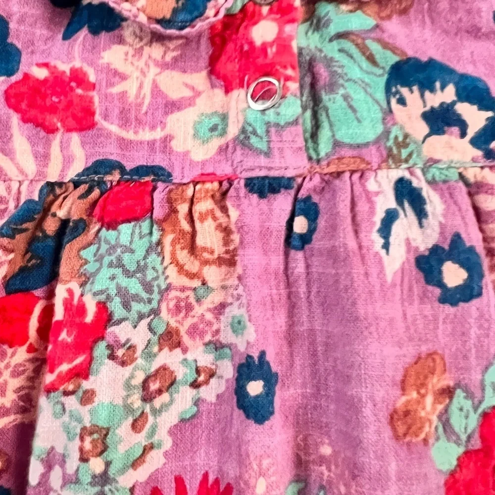 Lulaland Brooklyn Floral Onesie Sz 6M